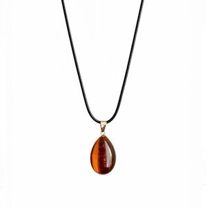 Elegant Natural Stone Tiger Eye Pendant Necklace